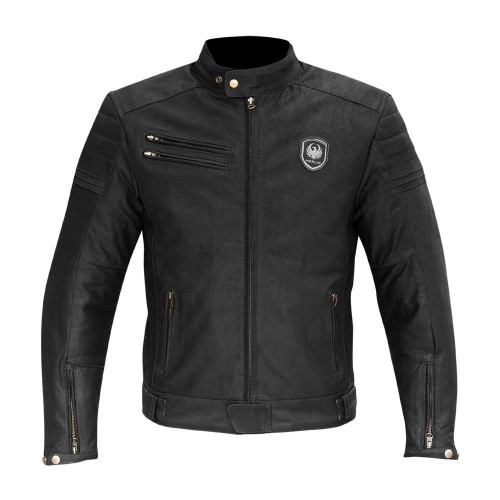 Merlin Alton Leather Jacket Mens Black