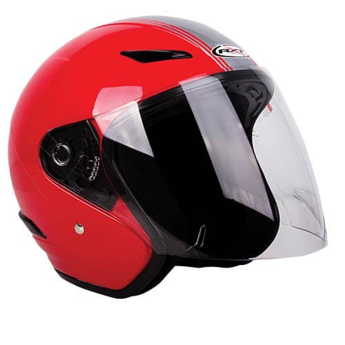 RXT Metro Retro Helmet Red/Silver