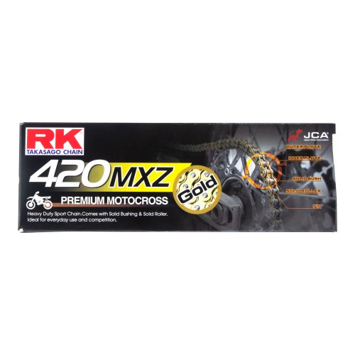 RK Heavy Duty Chain 420MXZ-136L Gold